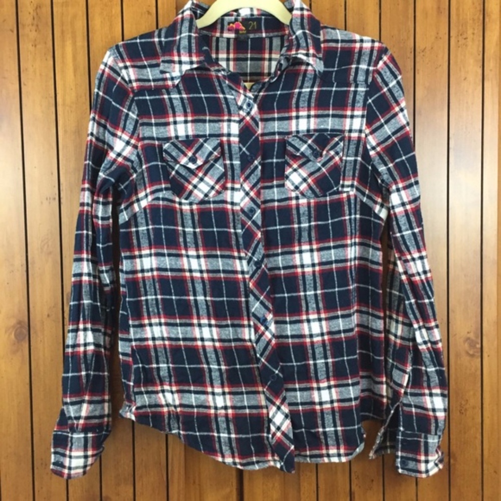 F21 Plaid Button Down